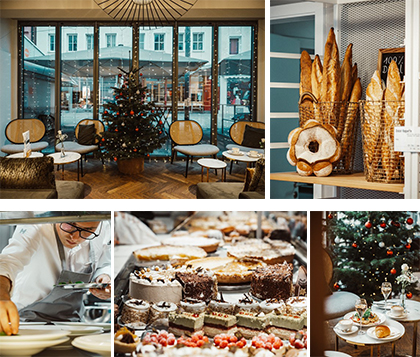Collage Weihnachtsbrunch