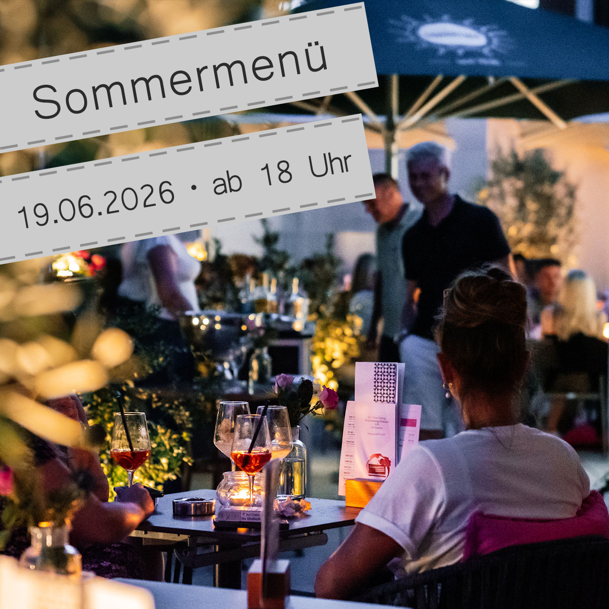Sommermenü X Dachterrasse \ 19.06.2026 • ab 18 Uhr