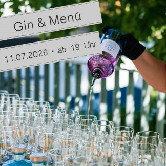 Gin & Menü X Dachterrasse \ 11.07.2026 • ab 19 Uhr